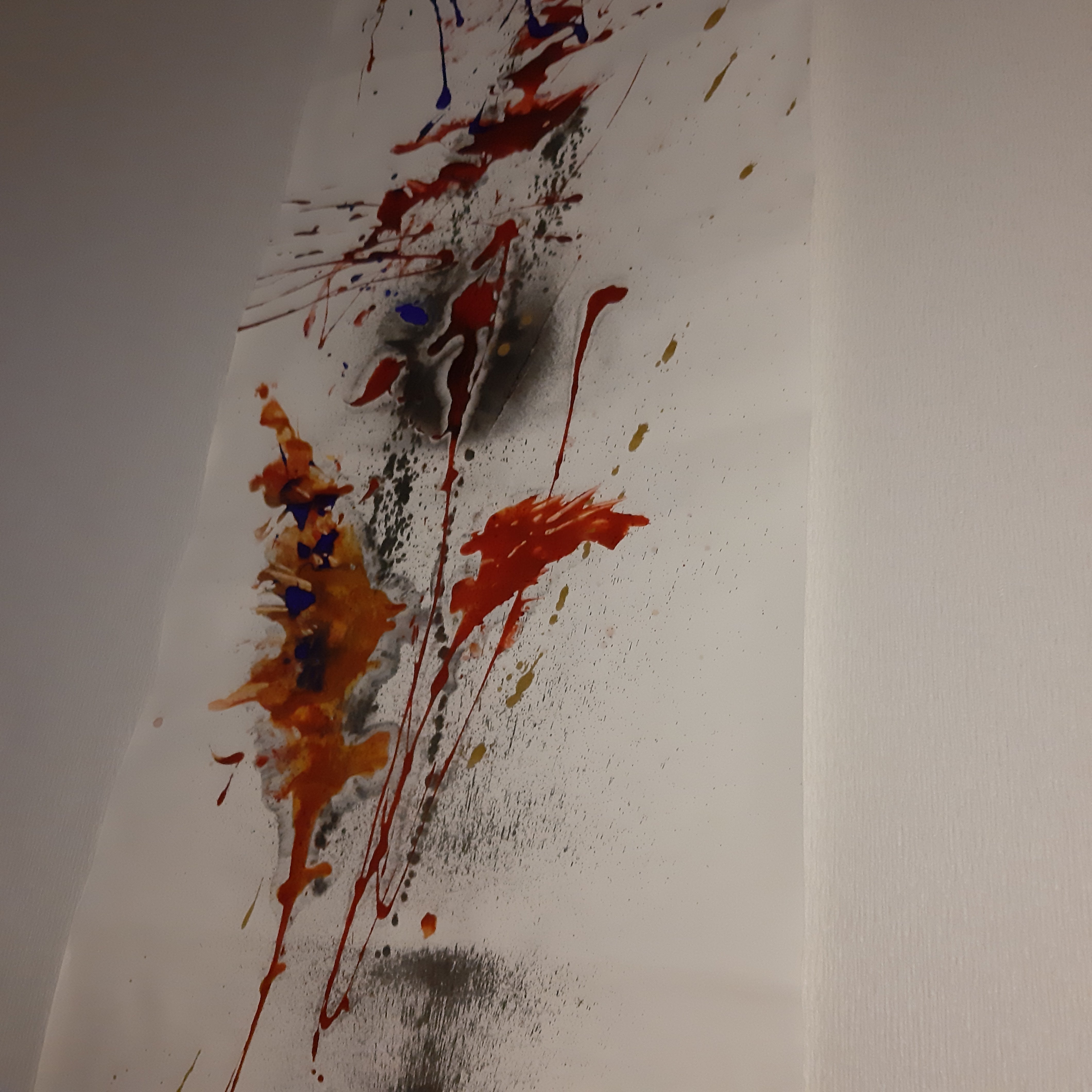 墨象原画 「雅史融景(がしゆうけい)」 (600×1,800 mm) ※展示場所:ミーティングスペースAP/AP大阪淀屋橋 #004AP