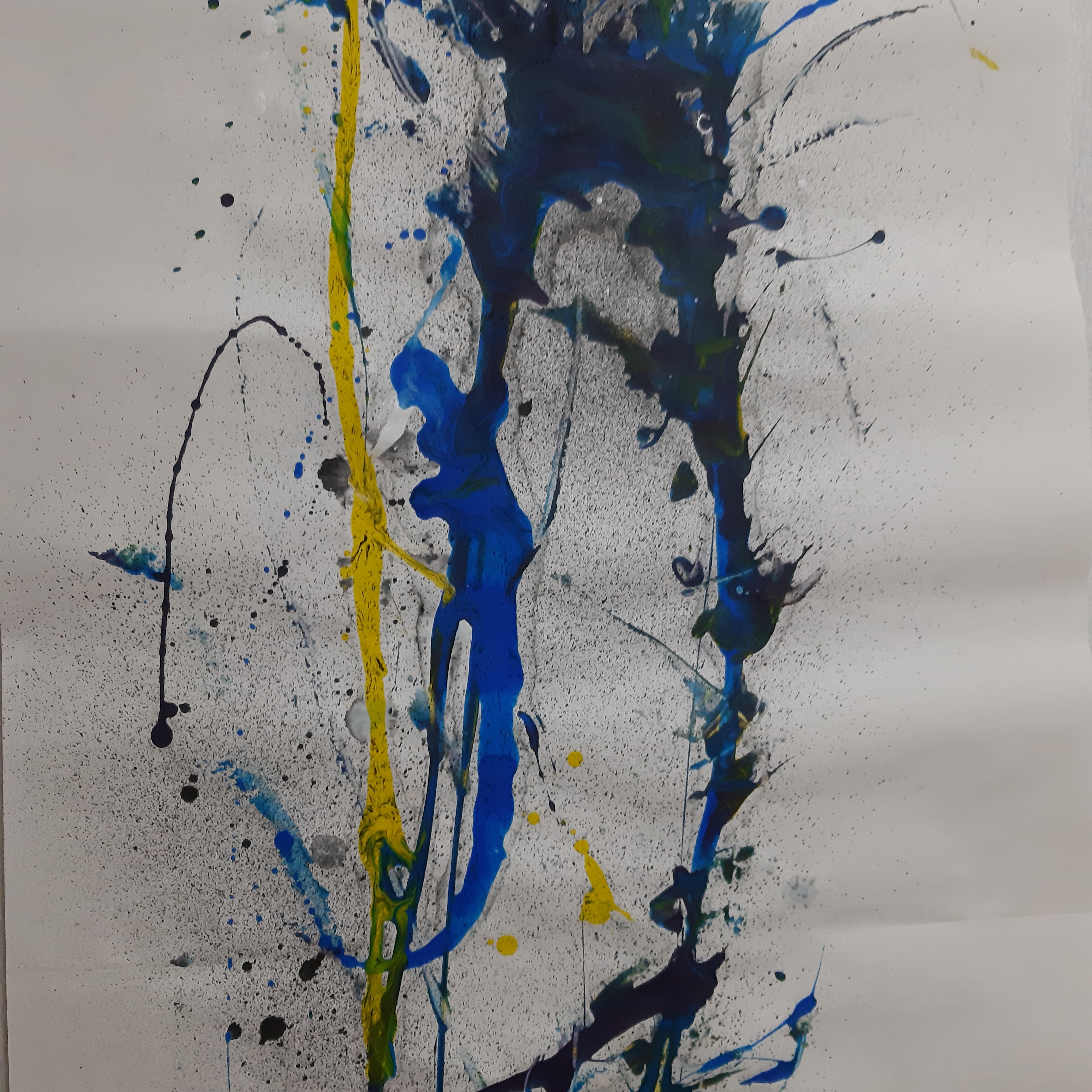 墨象原画 「光舞交響(こうぶこうきょう)」 (600×1,800 mm) ※展示場所:ミーティングスペースAP/AP大阪駅前 #002AP
