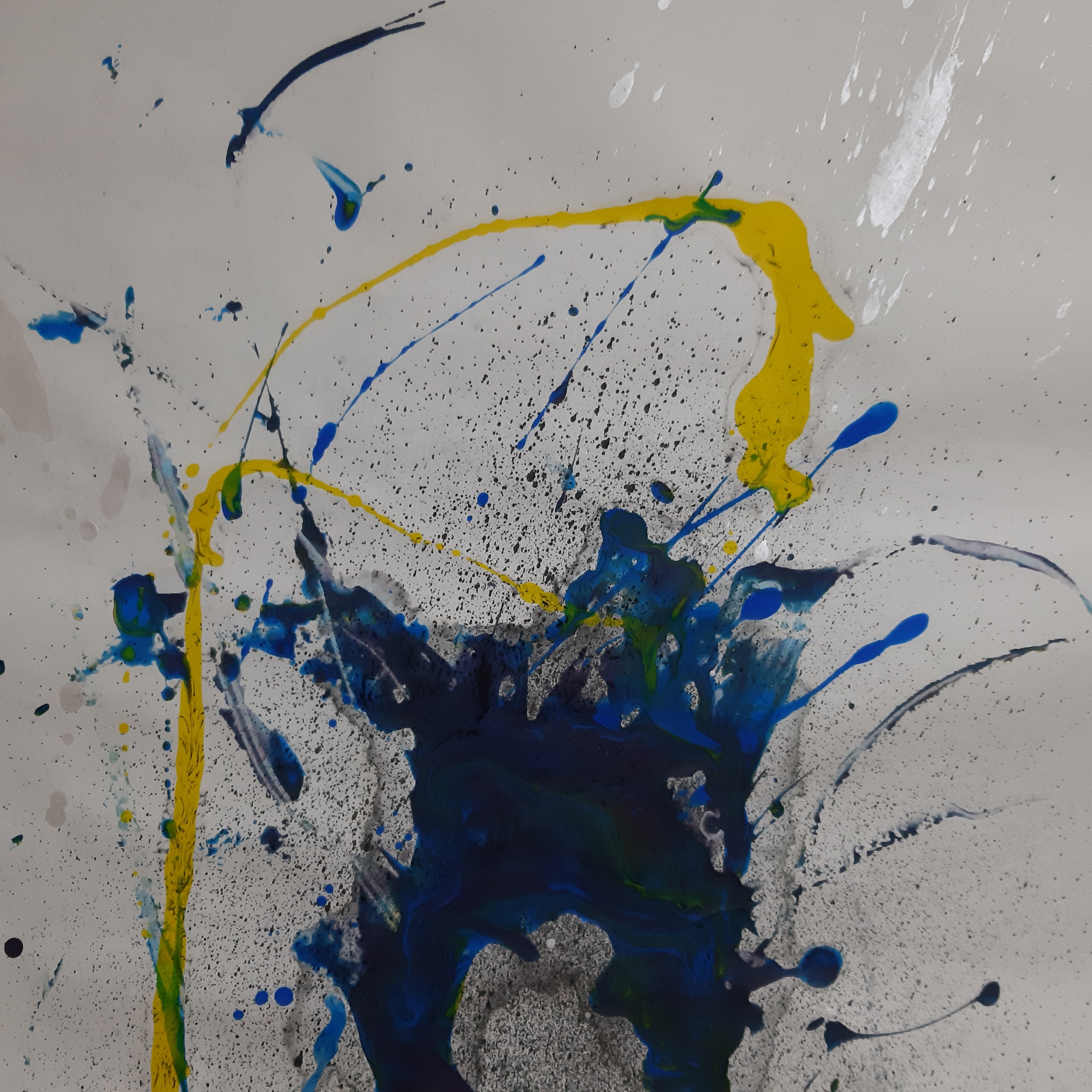 墨象原画 「光舞交響(こうぶこうきょう)」 (600×1,800 mm) ※展示場所:ミーティングスペースAP/AP大阪駅前 #002AP